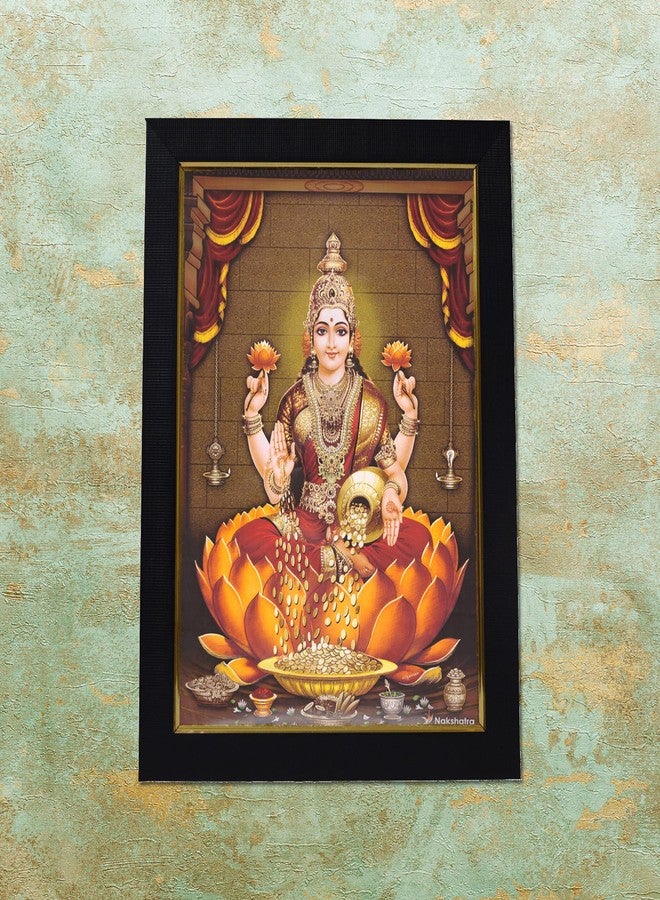 101Temples 101 Temples - Divinity Eternity Spirituality Mata Sri Lakshmi Photo Frame ,Wood, Wall Mount,Multicolor - Image 5